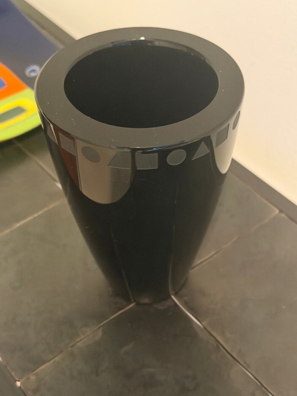 Black Sengai Vase by Ward Bennett for Sasaki
